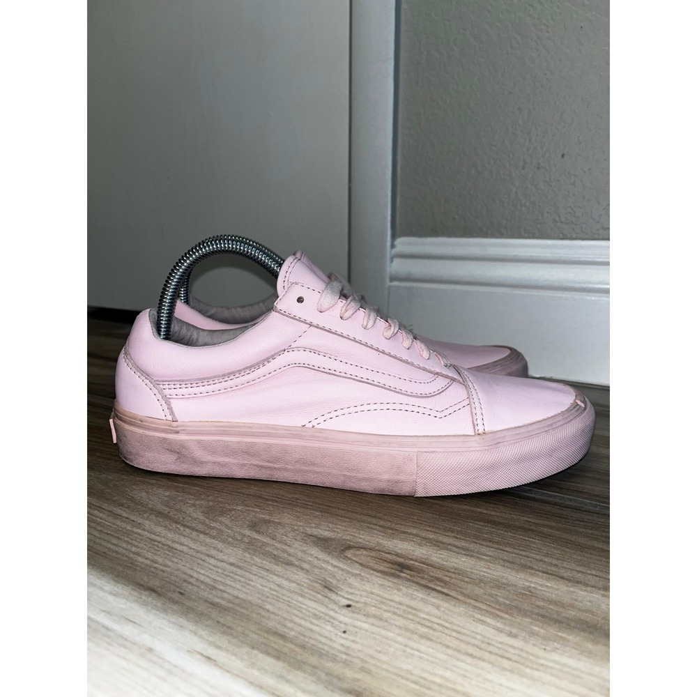 Vans Shoes Old Skool Mono Sneakers Women's Size 10 Pink Lace Up Low Top 721278